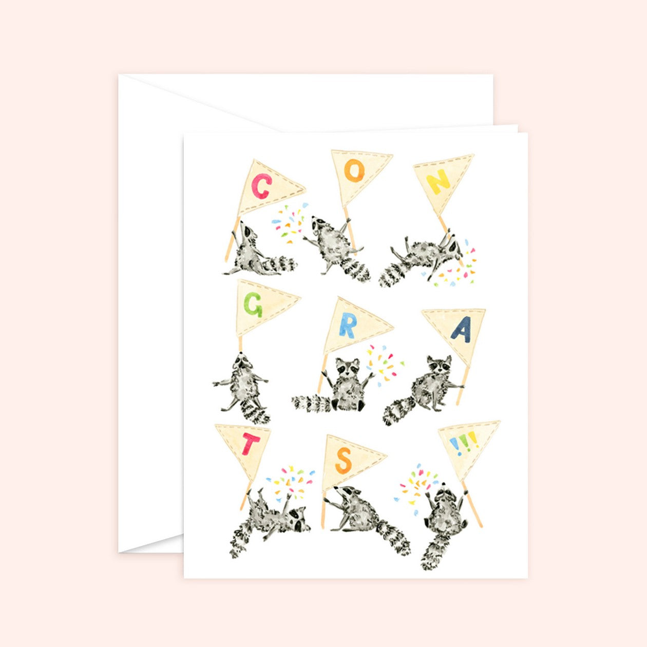 Raccoon Congratulations Card