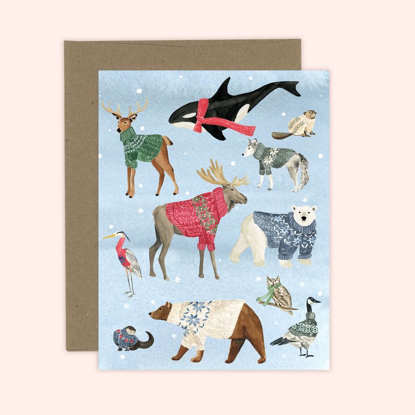 Winter Sweaters Card