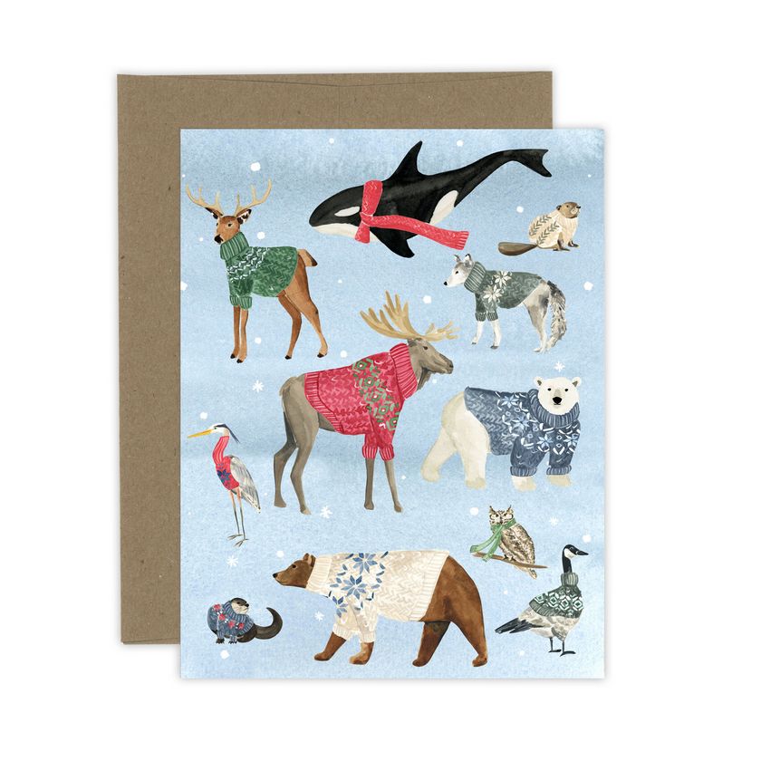 Winter Sweaters Card