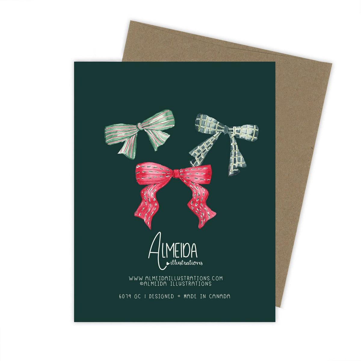 Noel Bows Card