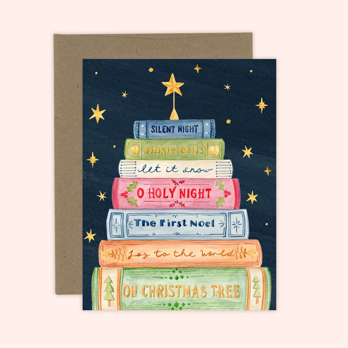Christmas Book Tree Card