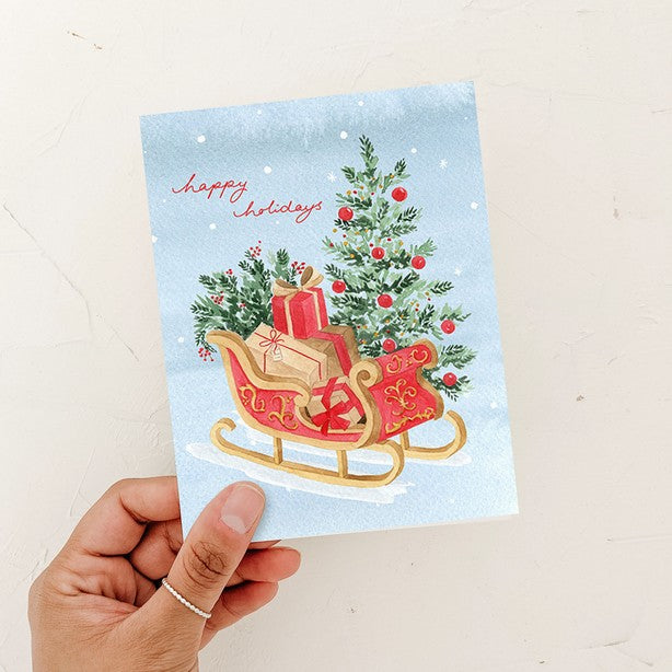 Santa's Sleigh Card