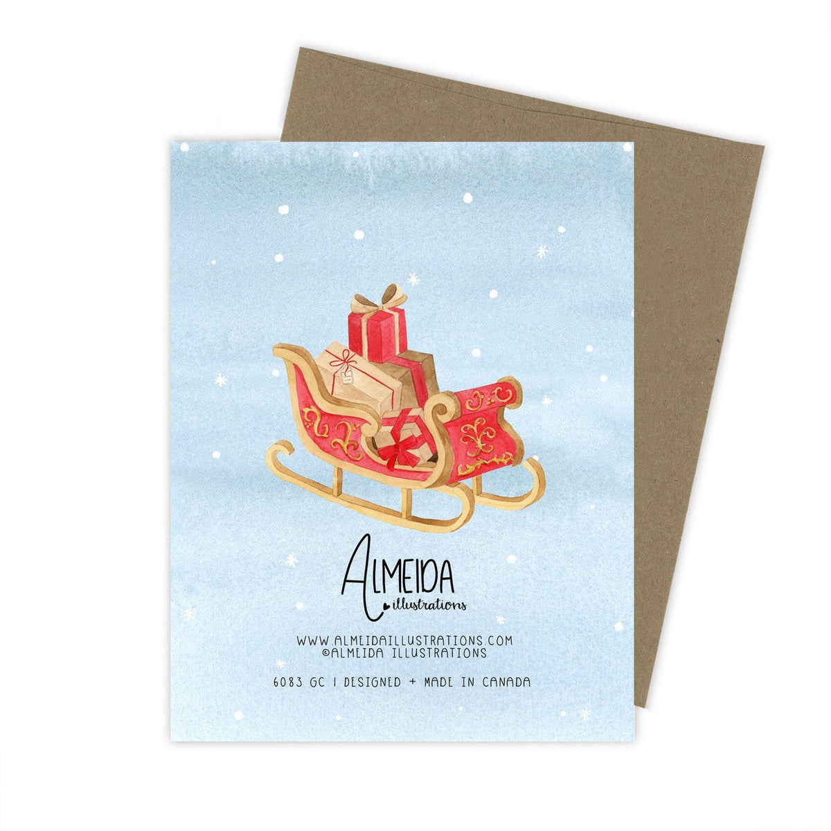 Santa's Sleigh Card