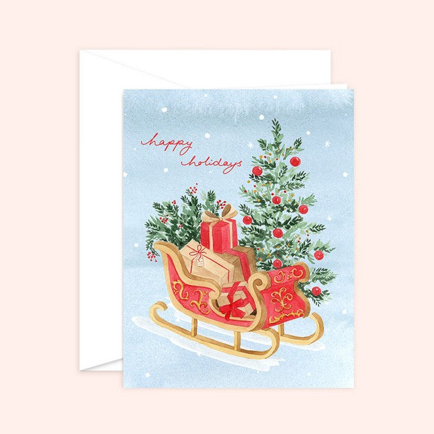Santa's Sleigh Card