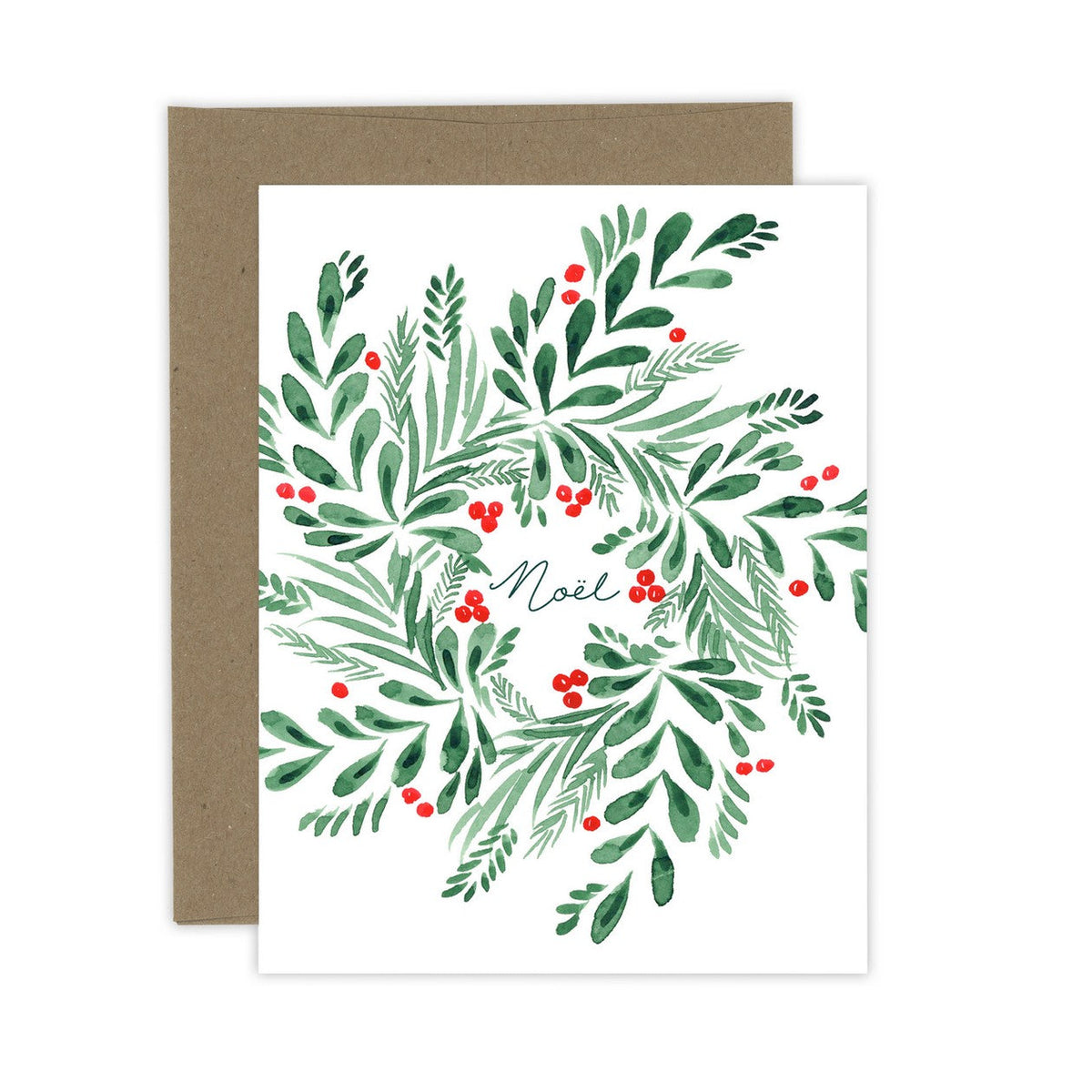Painterly Wreath Card