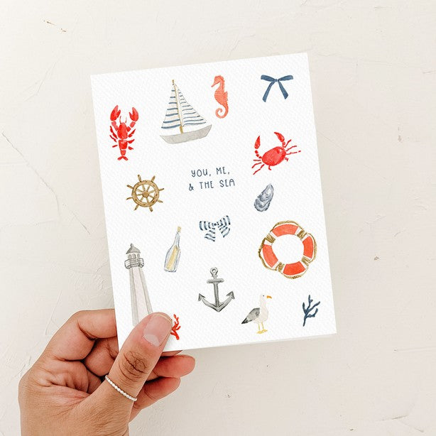 You, Me, and the Sea Card