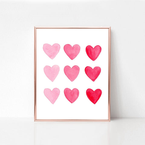 SALE Hearts of Love 8x10