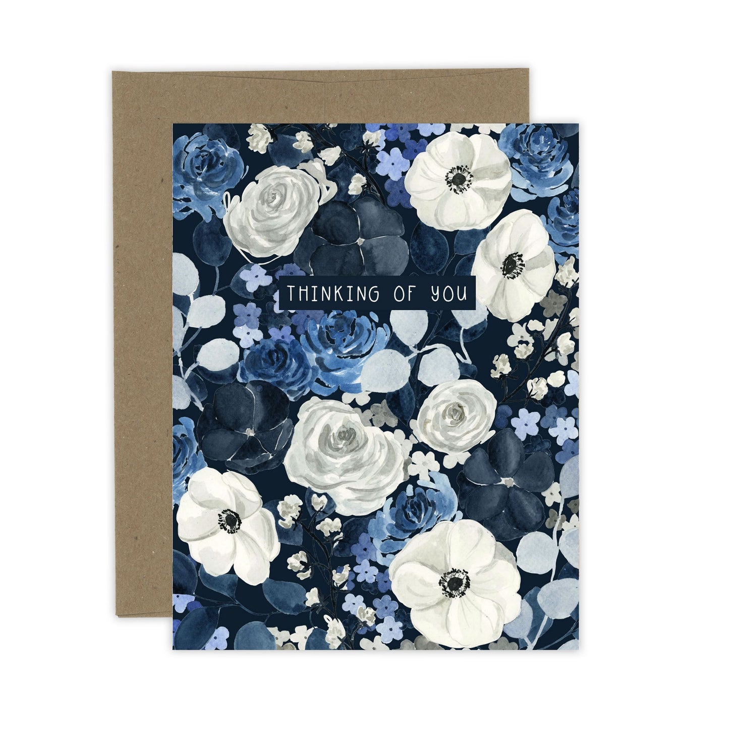 Navy Floral Thinking of You