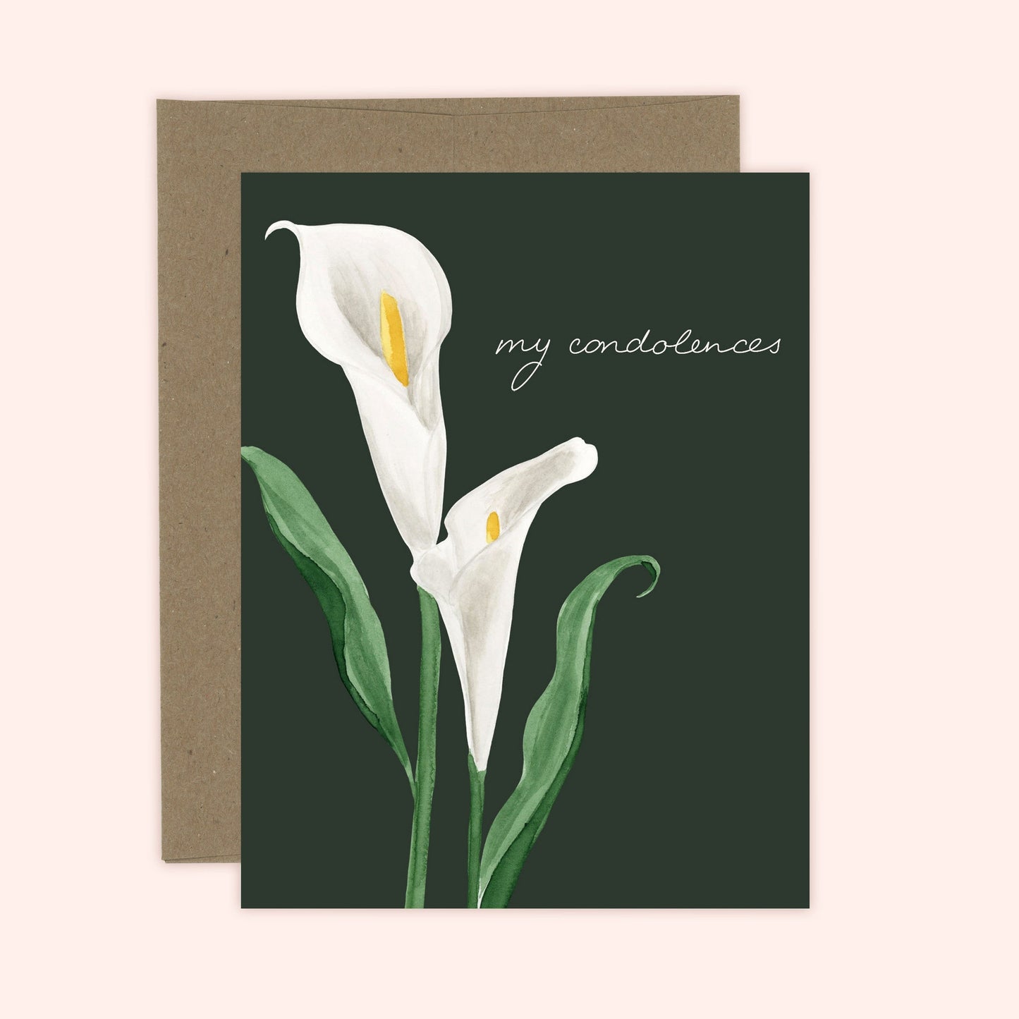 Cala Lily Condolence Card