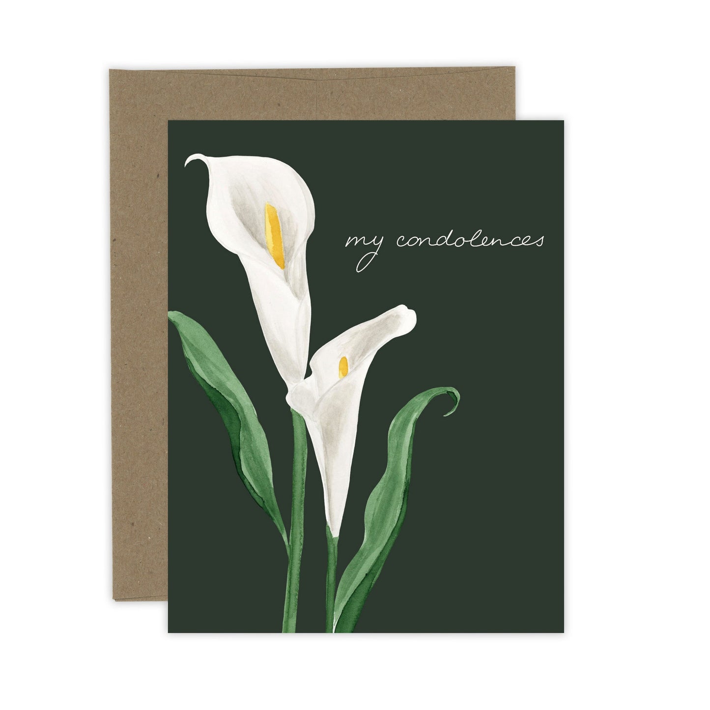 Cala Lily Condolence Card