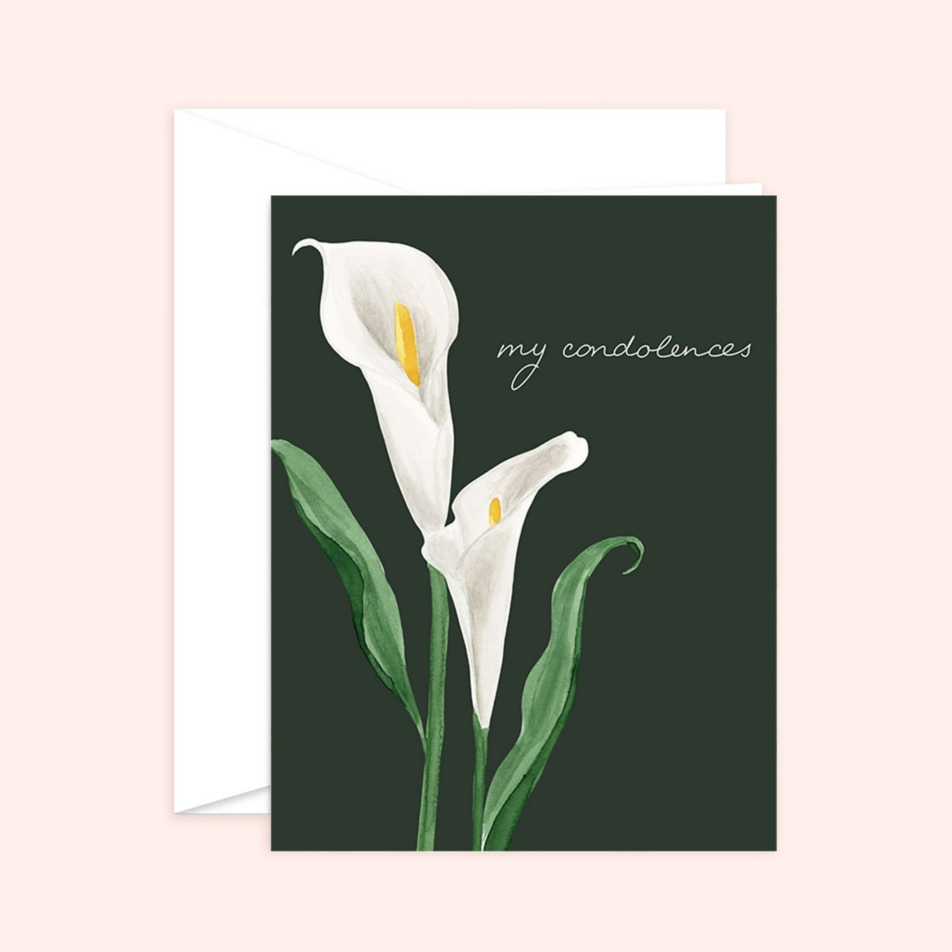 Cala Lily Condolence Card