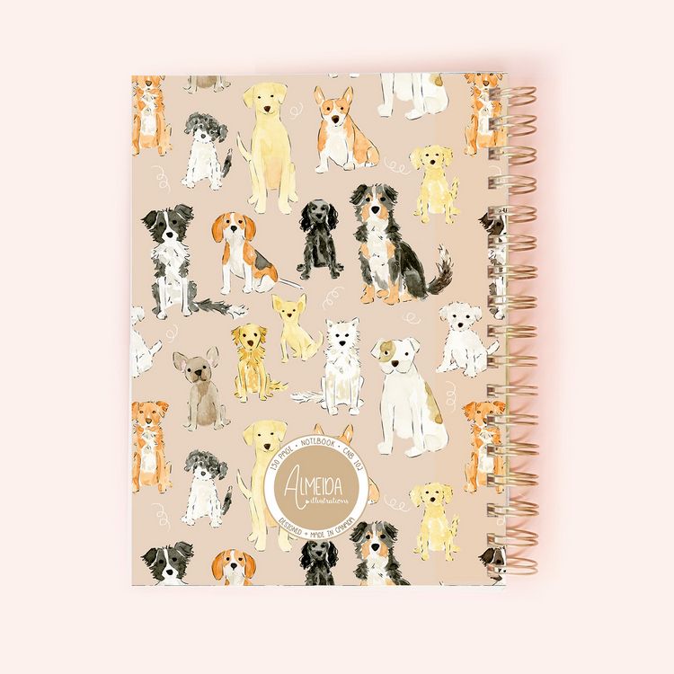 Dog Pawty Spiral Notebook