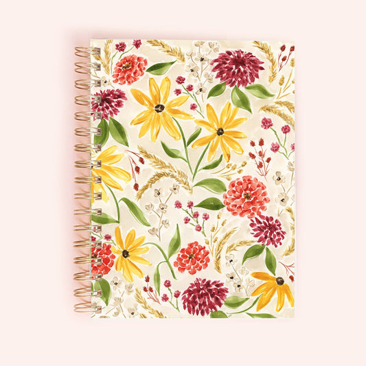 Fall Florals Spiral Notebook