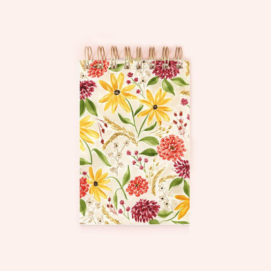 Fall Florals Spiral Notepad