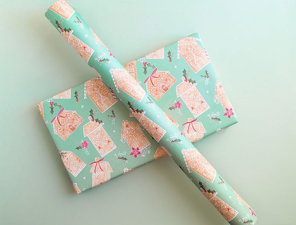 Gingerbread Land Gift Wrap