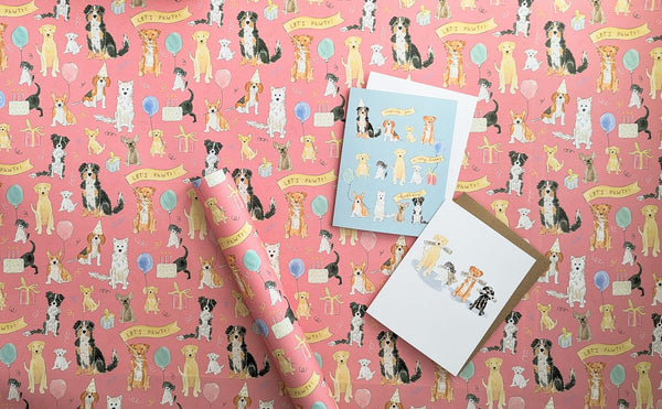 Dog Pawty Gift Wrap