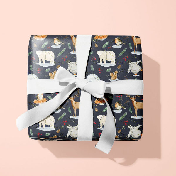 Festive Animals Gift Wrap