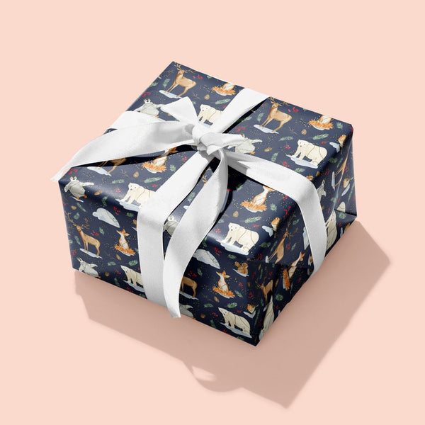 Festive Animals Gift Wrap