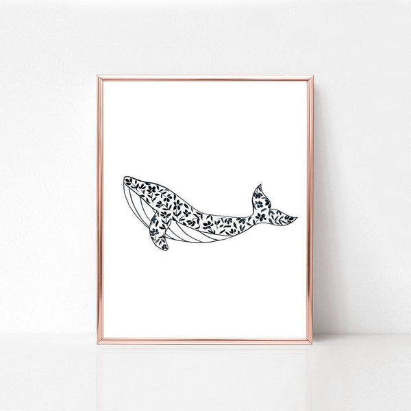 Floral Whale