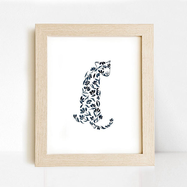 Floral Leopard