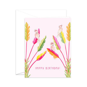 Cockatoo Birthday Card