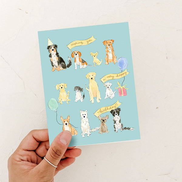 Wishing you a Happy Birthday Dog Lover Card