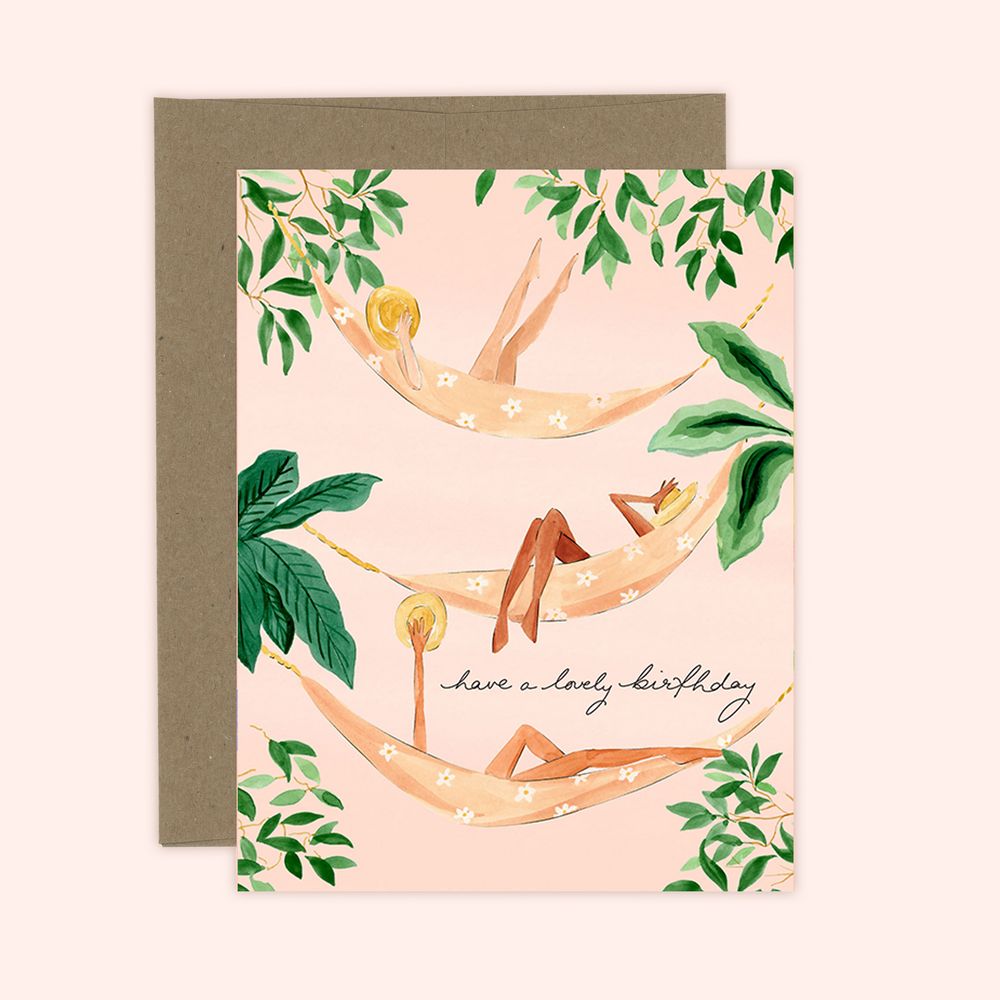Lovely Birthday Vibes card