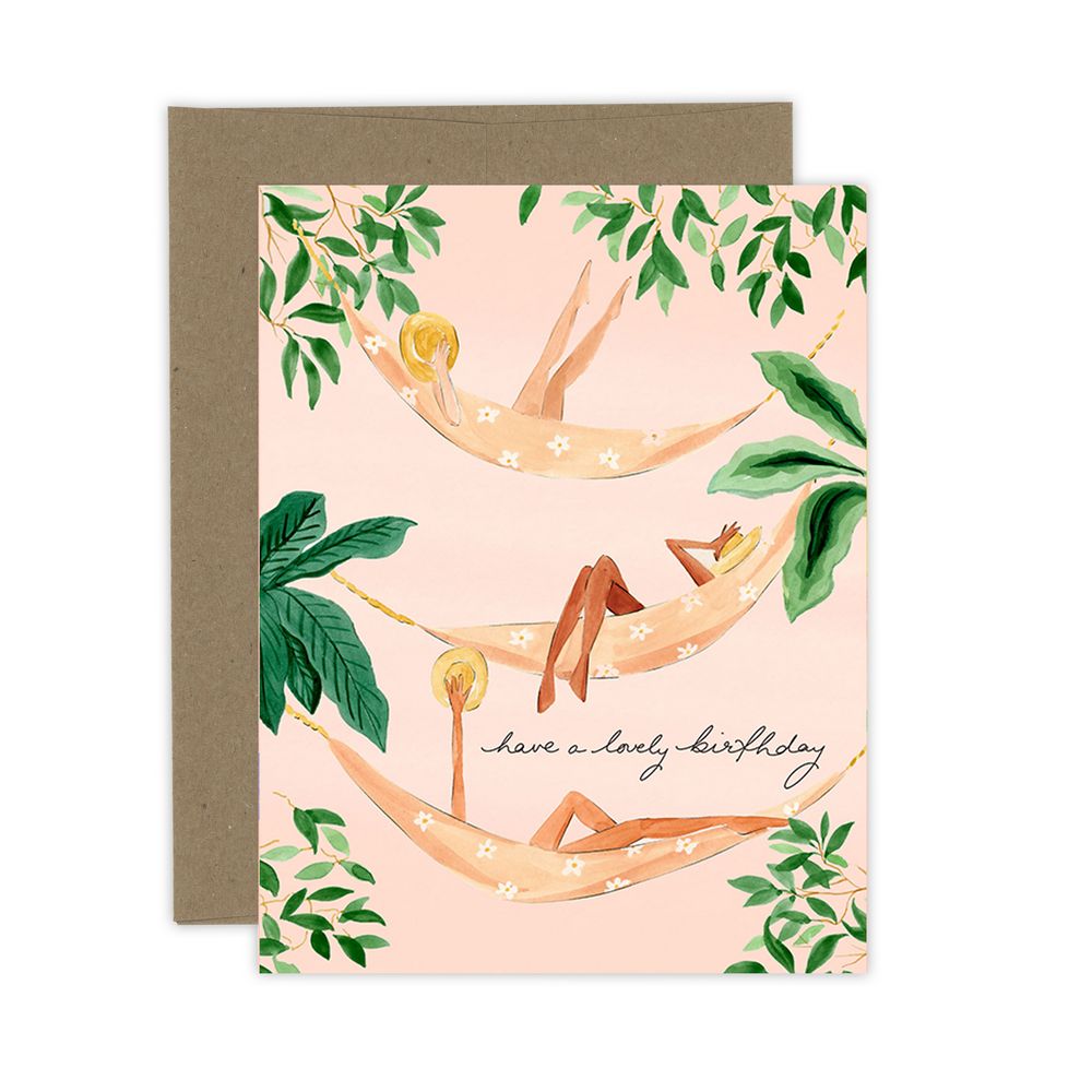 Lovely Birthday Vibes card
