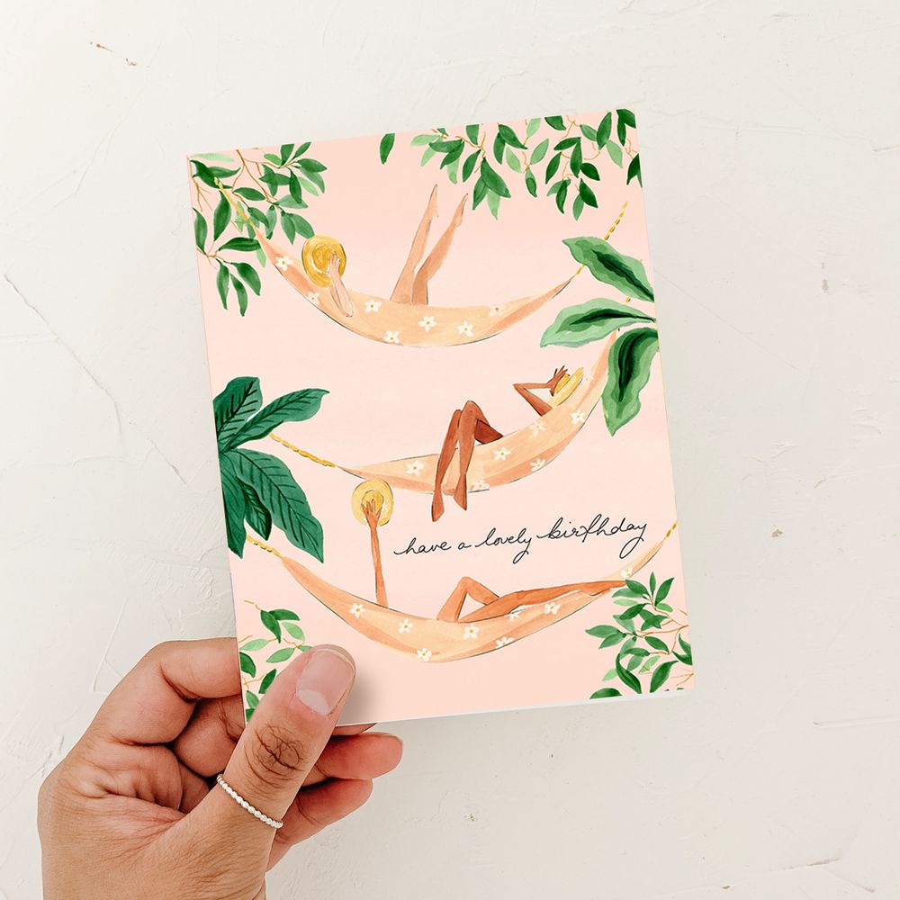 Lovely Birthday Vibes card