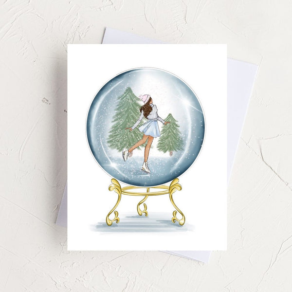 Snow Globe Greeting Card