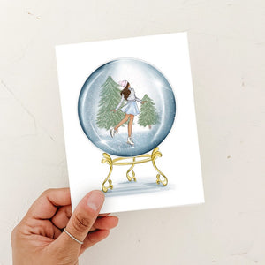 Snow Globe Greeting Card