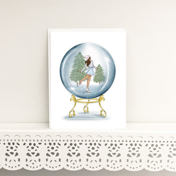 Snow Globe Greeting Card