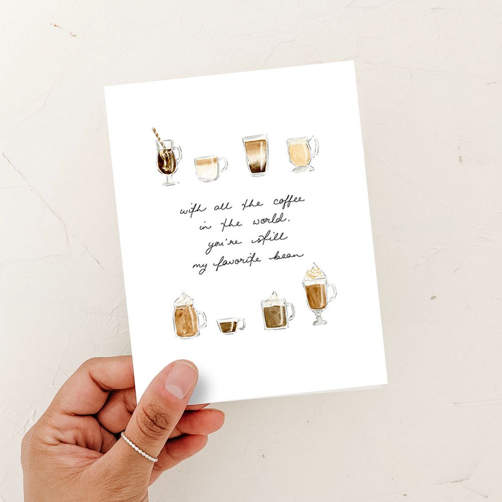 You're my Favorite Coffee Bean Card