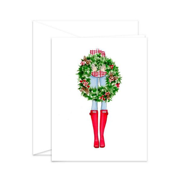 Christmas Wreath - Greeting Card