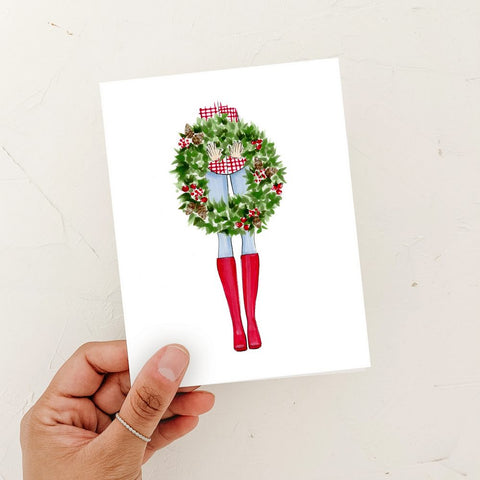 Christmas Wreath - Greeting Card