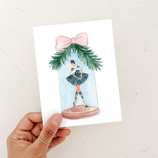 Winter Ballerina Greeting Card
