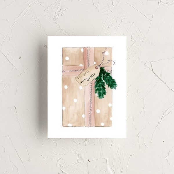 To you, from Santa Greeting Card