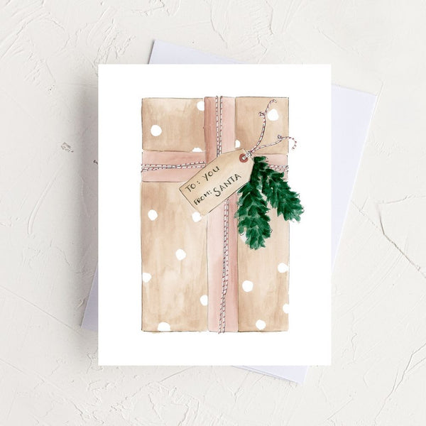 To you, from Santa Greeting Card