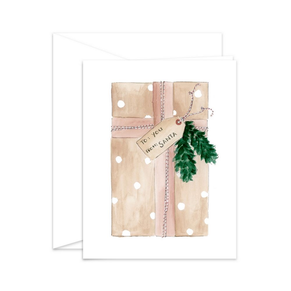 To you, from Santa Greeting Card