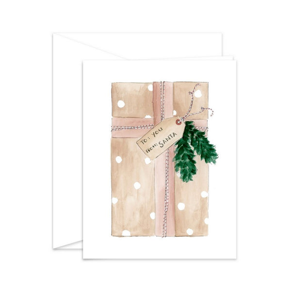 To you, from Santa Greeting Card
