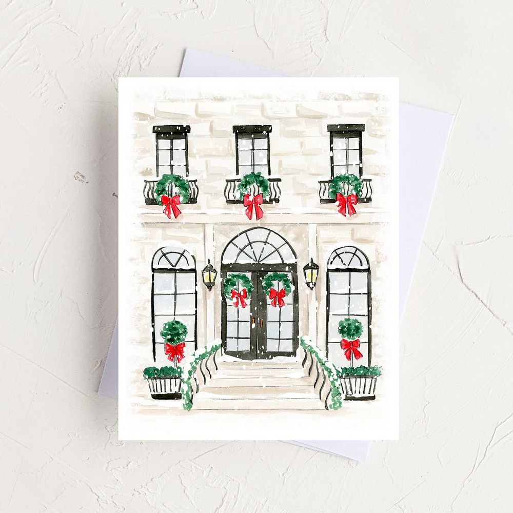 Holiday Brickstone Greeting Card