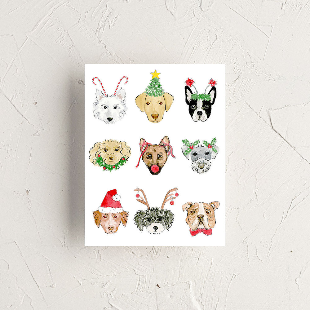 Christmas Dogs Card