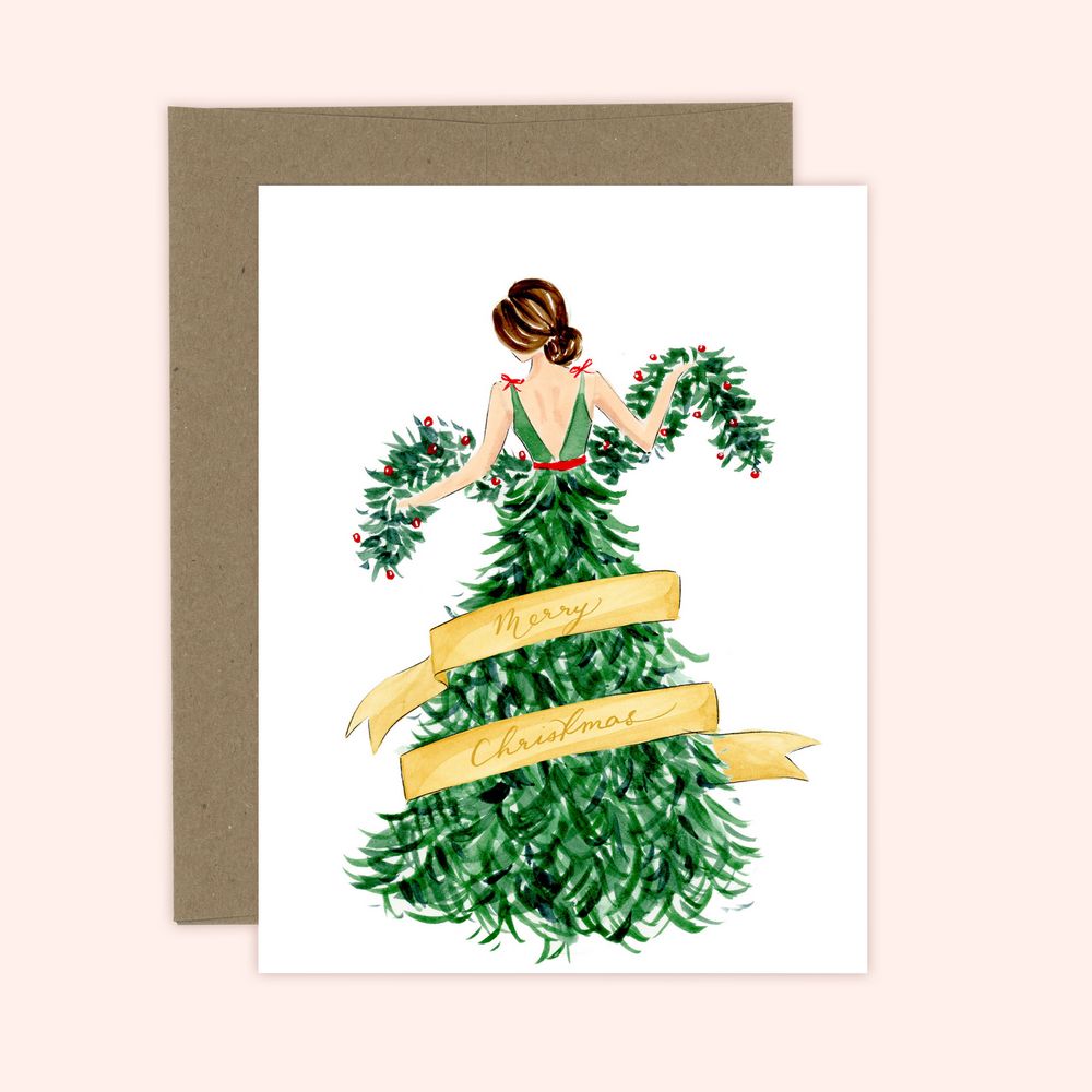 Merry Christmas Fashion Dress Card