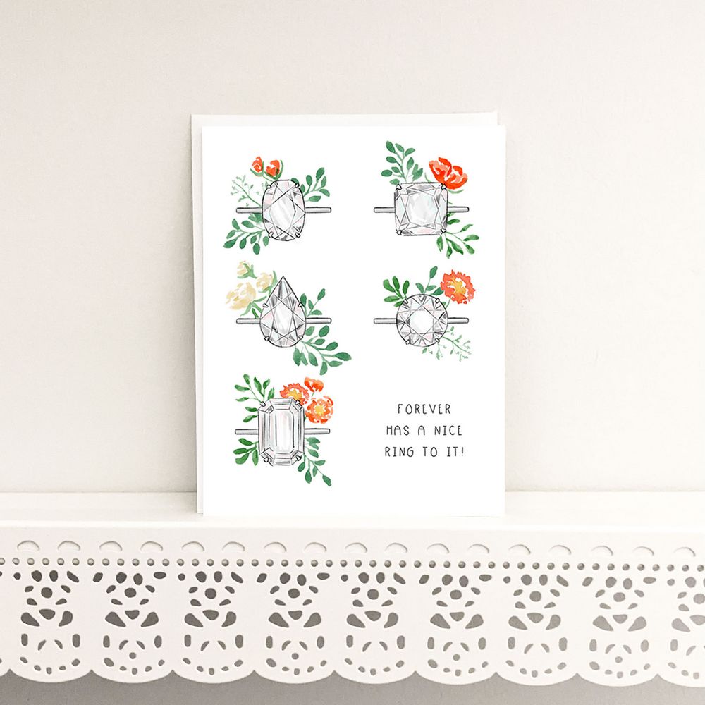 Floral Ring Card