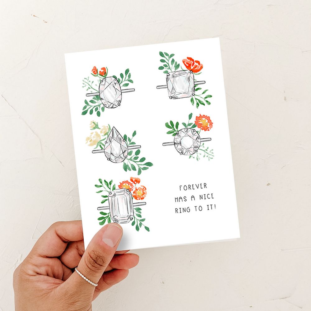 Floral Ring Card