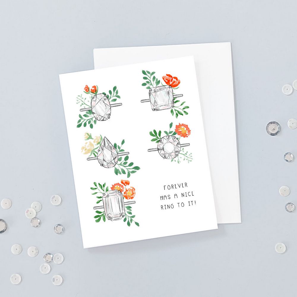 Floral Ring Card