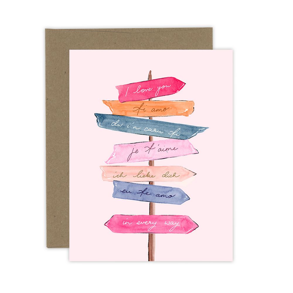 All the Ways to Say I Love You card