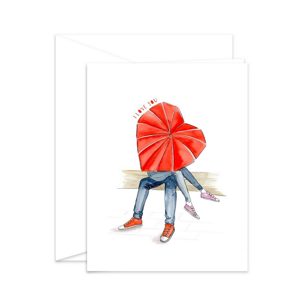 Under My Umbrella Greeting Card