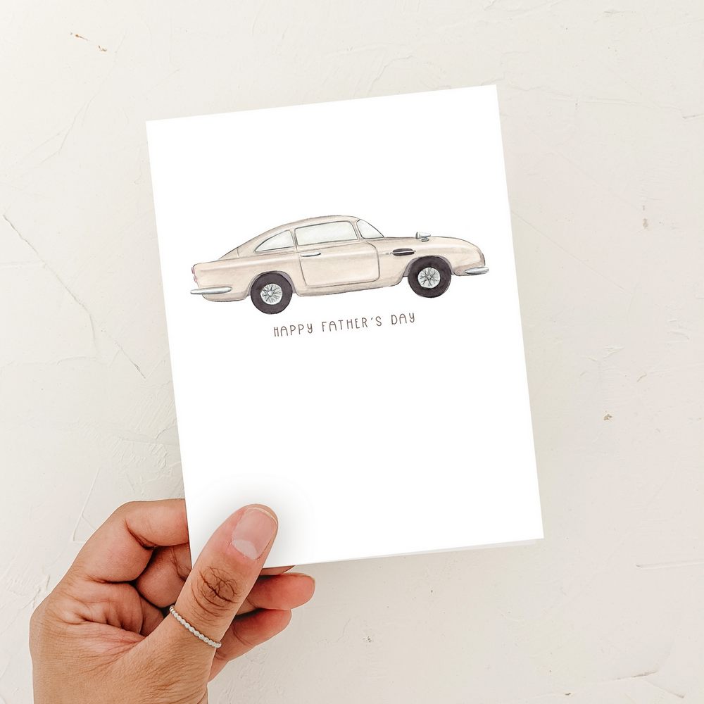 Aston Car Father's Day Card