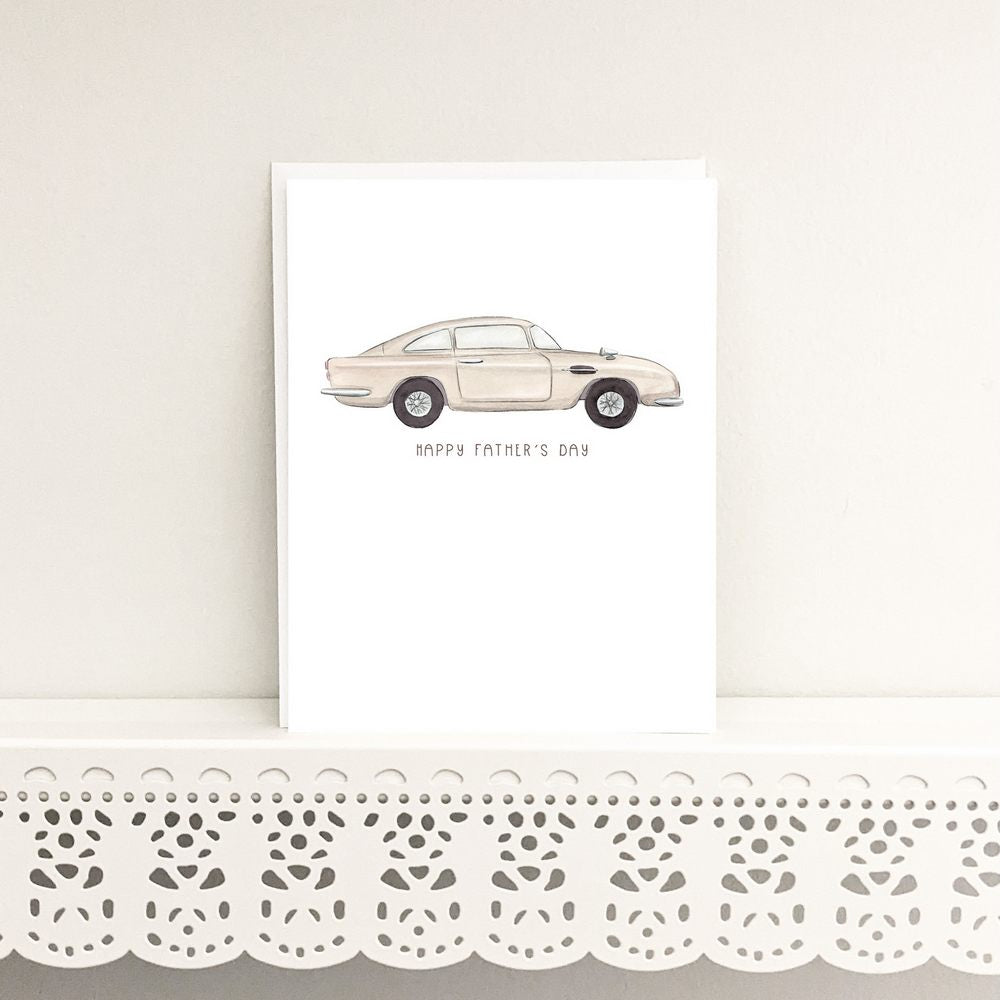 Aston Car Father's Day Card
